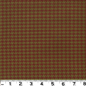 Roth and Tompkins D2122 HOUNDSTOOTH Fabric in TERRA COTTA